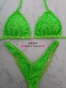 ¡DESCUENTO! Neon Green Crystal AB