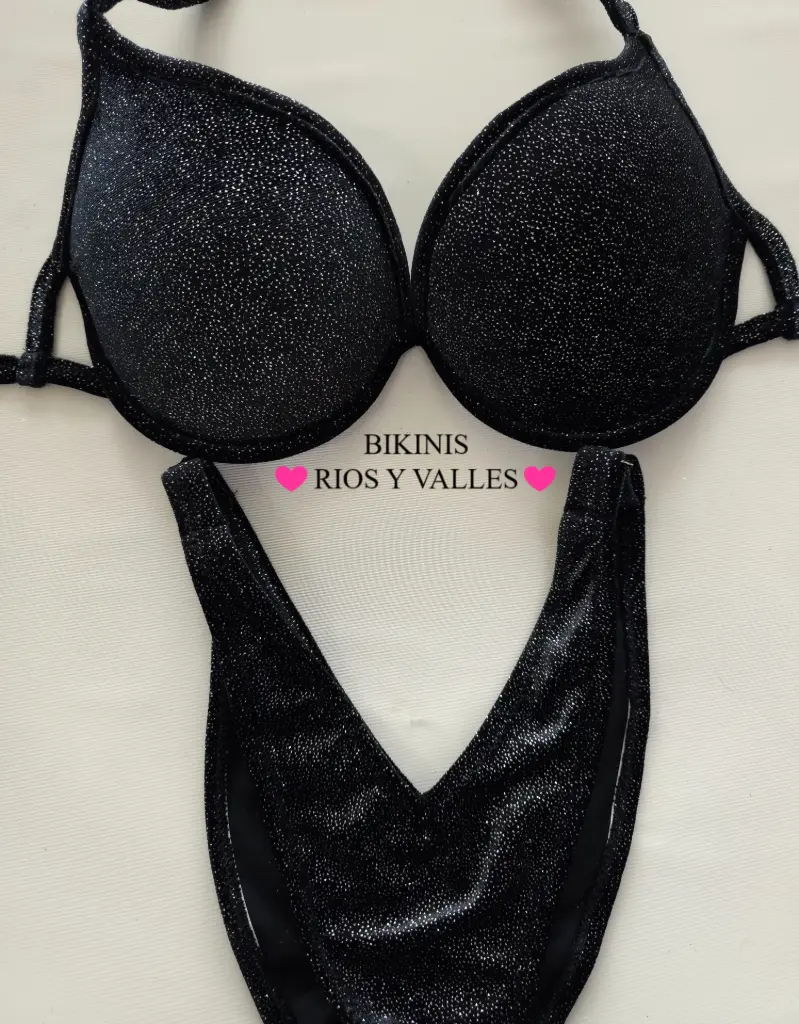 Black Glitter Velvet