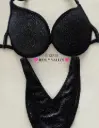 Black Glitter Velvet
