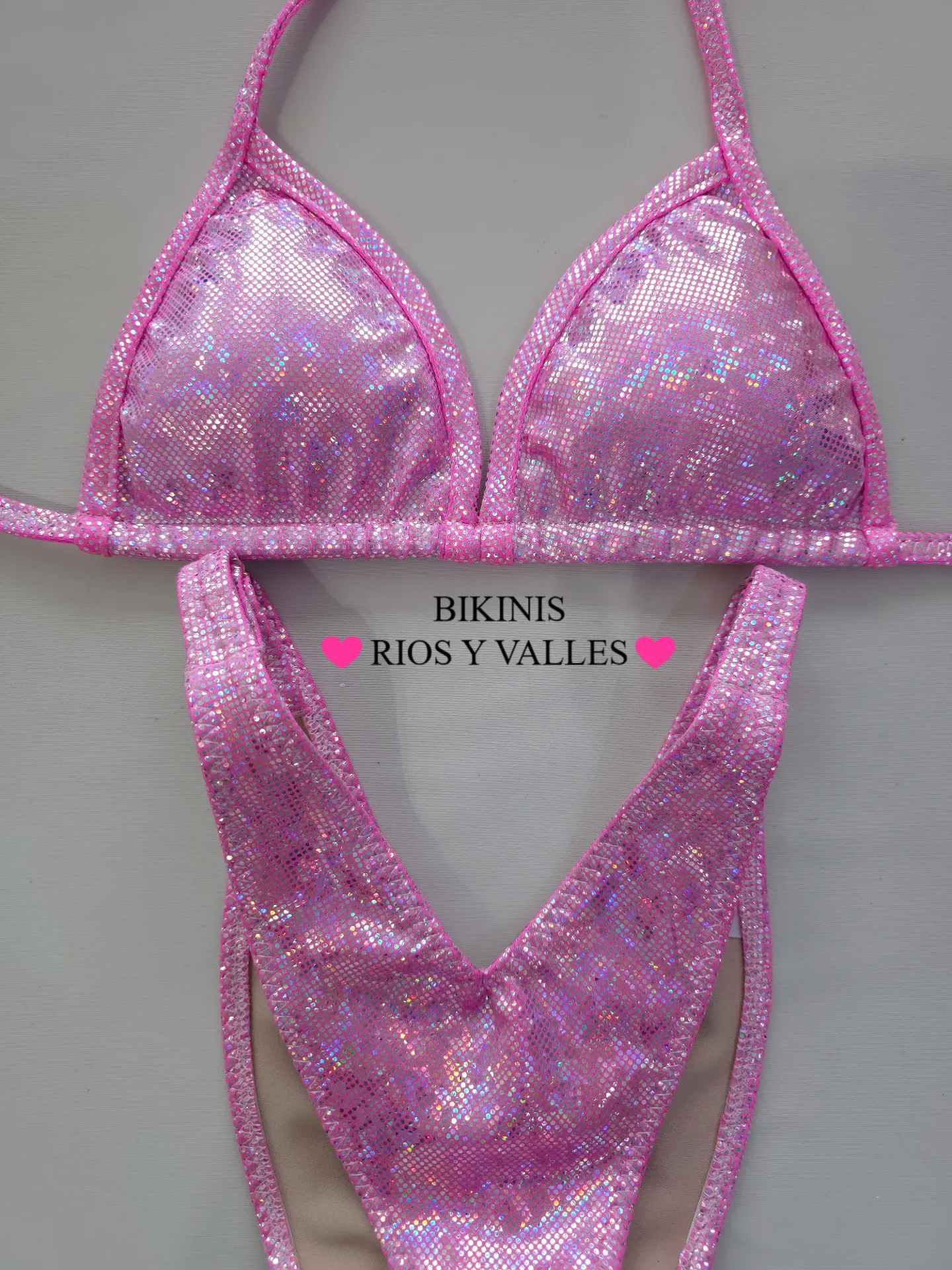 Rosa Pastel Holograma