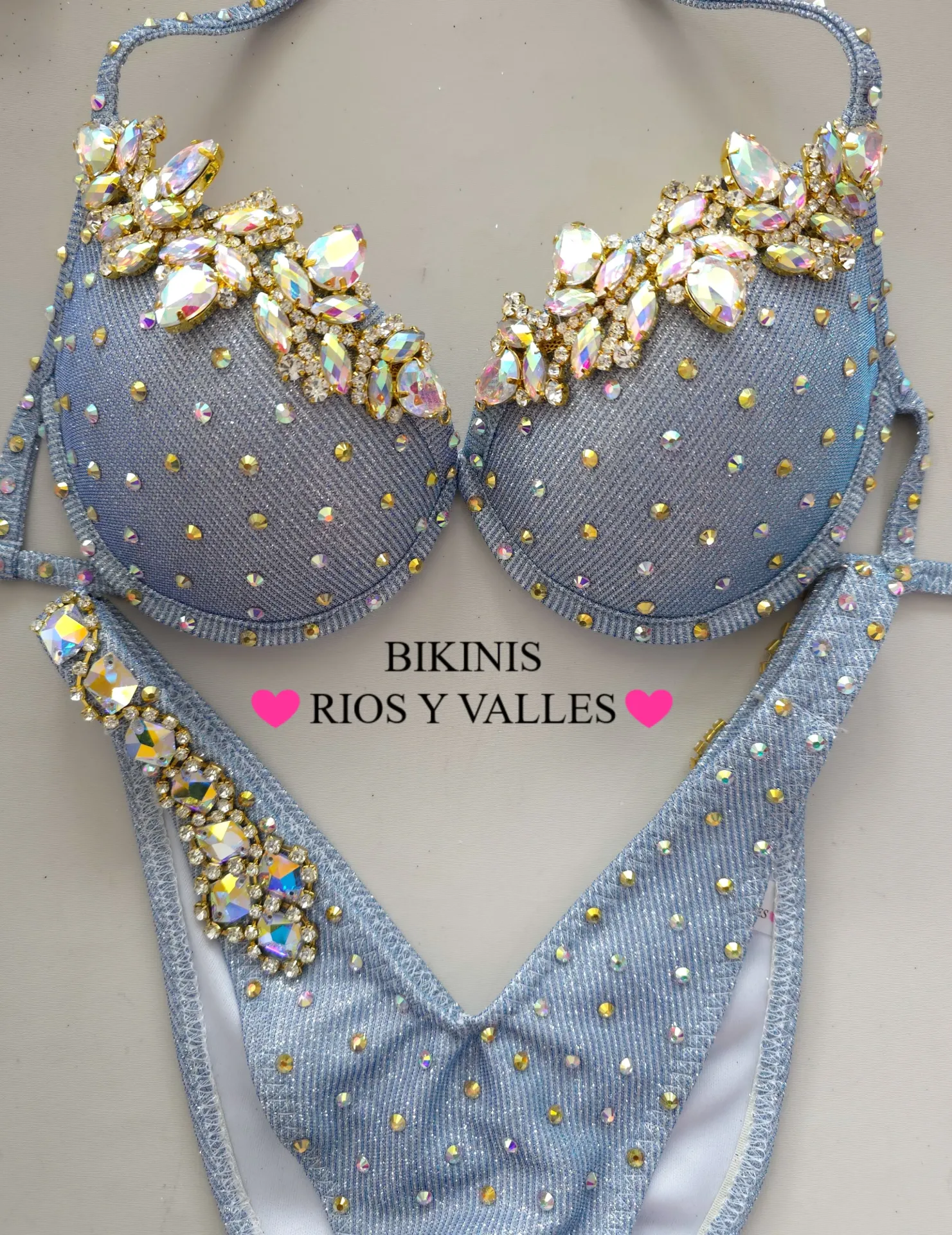 Blue Glitter Gold